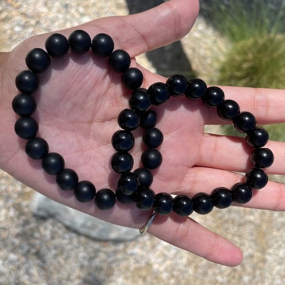 Black Onyx Crystal Bracelets (2) - Picture 3 of 3